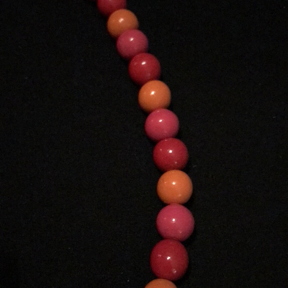 16 inch wooden beads. Orange and color - Picture 2 of 3
